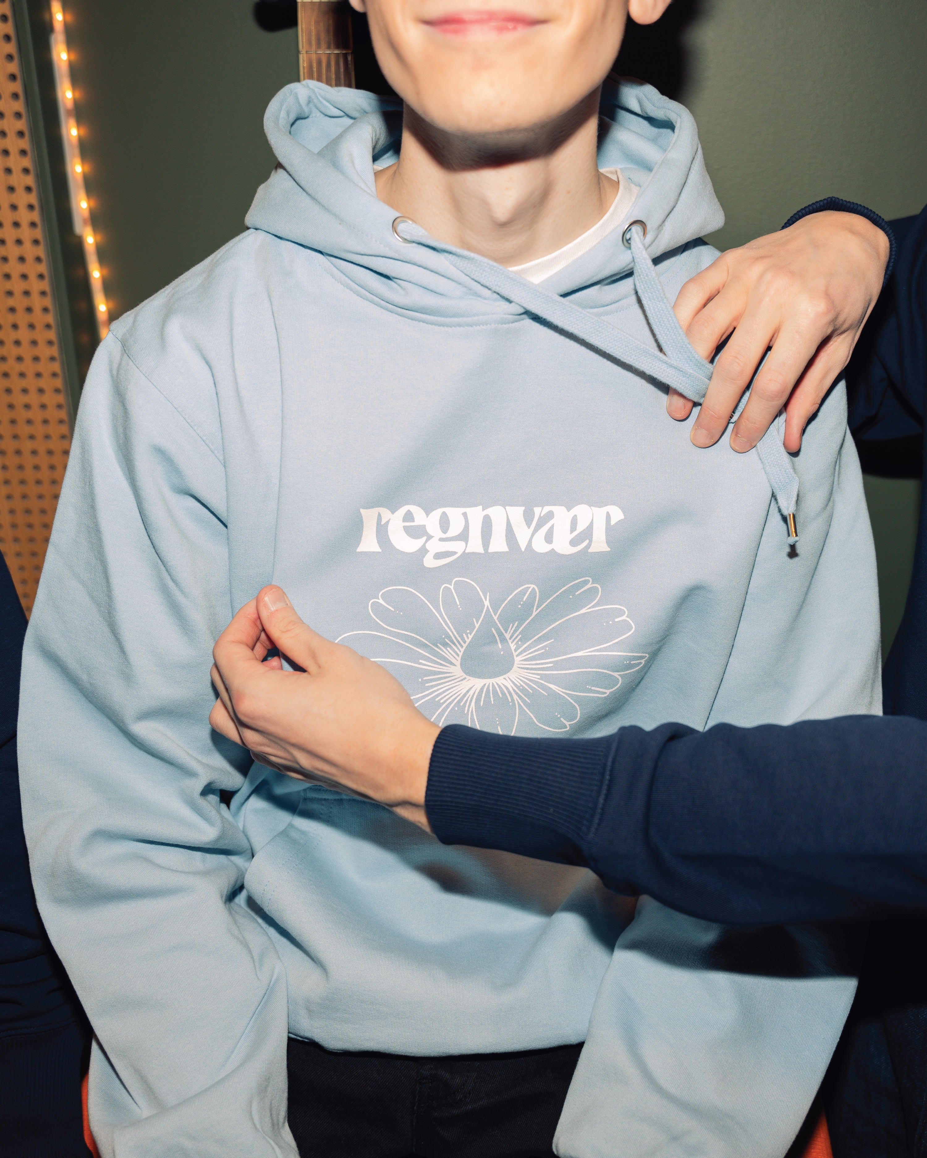 Regnvær - Hoodie - Sky Blue