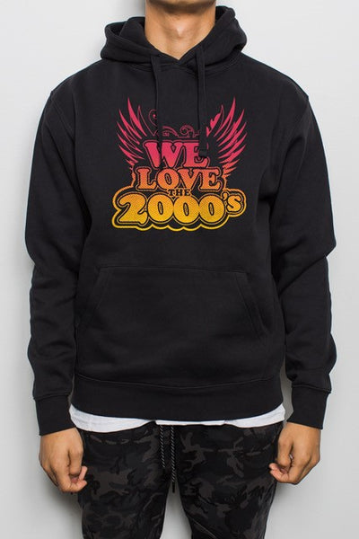 We Love the 2000's - Hoodie med Logo