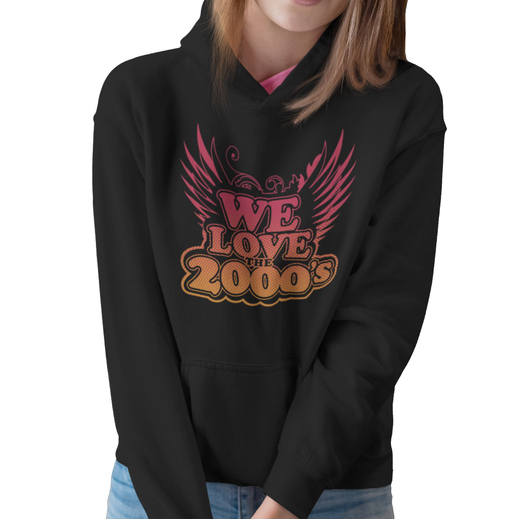 We Love the 2000's - Hoodie med Logo