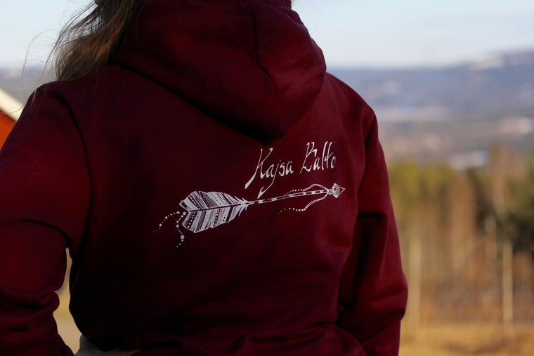 Kajsa Balto - Hoodie - Burgundy