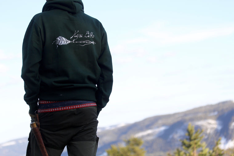 Kajsa Balto - Hoodie - Bottle Green