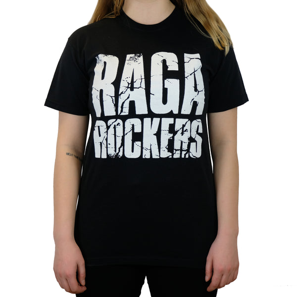 Raga Rockers - t-shirt - Hvit logo knust