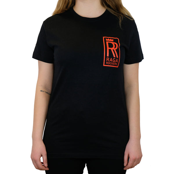 Raga Rockers - t-shirt - RR logo Rød