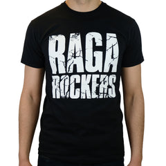 Raga Rockers - t-shirt - Hvit logo knust