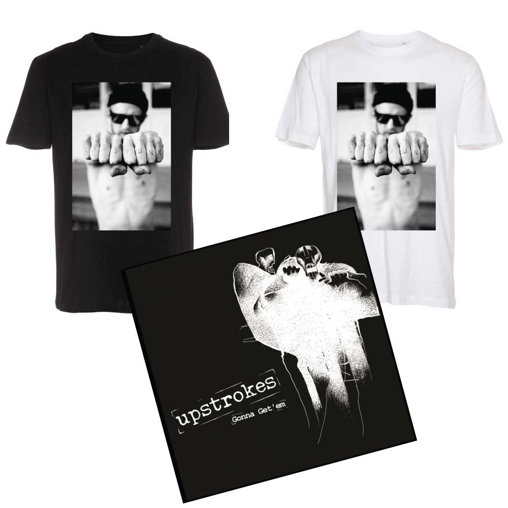 Upstrokes - T-skjorte + Vinyl (Pakketilbud)