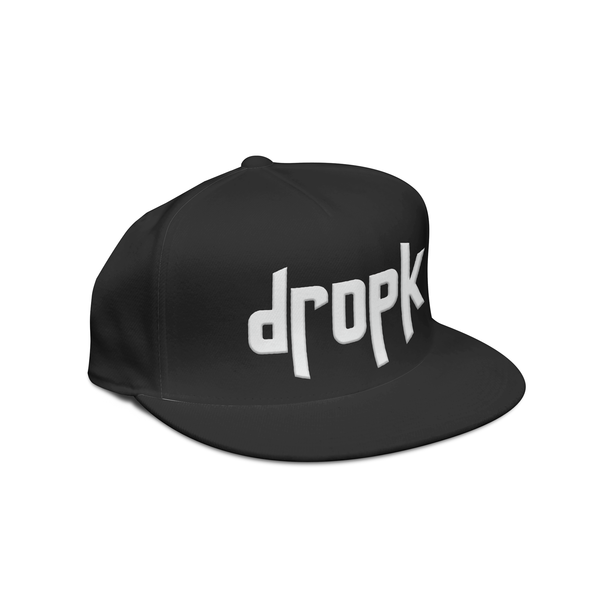 dropK: Snapback - Hvit Logo