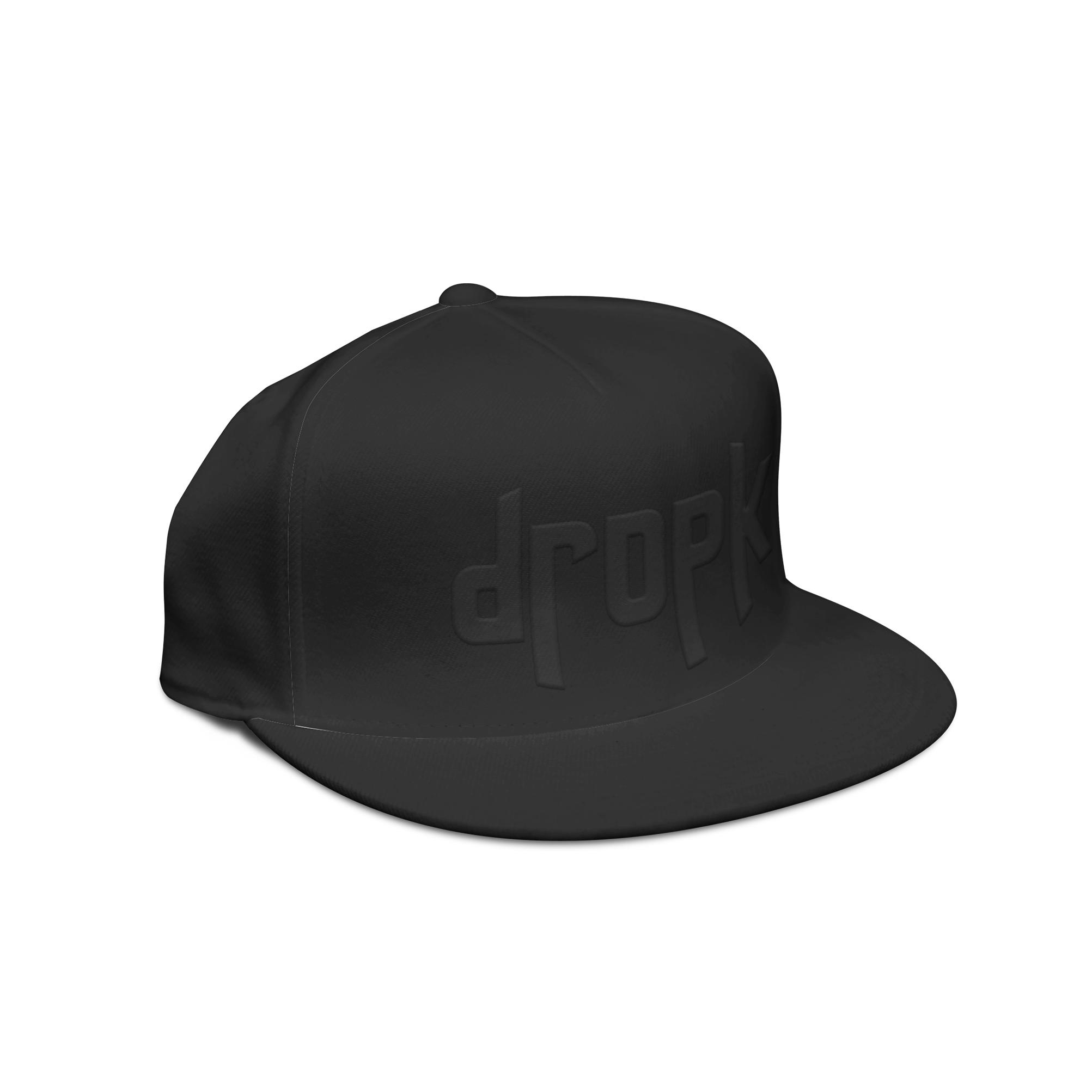 dropK: Snapback - Svart Logo